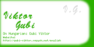 viktor gubi business card